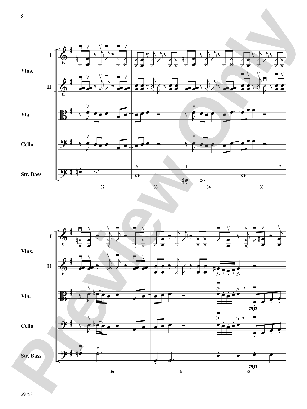 Chopagroove: String Orchestra Conductor Score & Parts