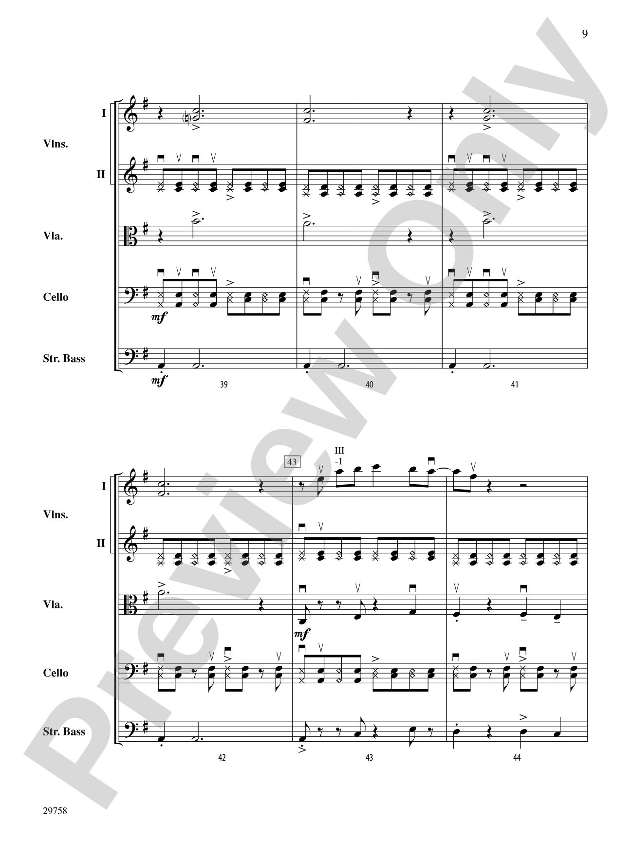 Chopagroove: String Orchestra Conductor Score & Parts