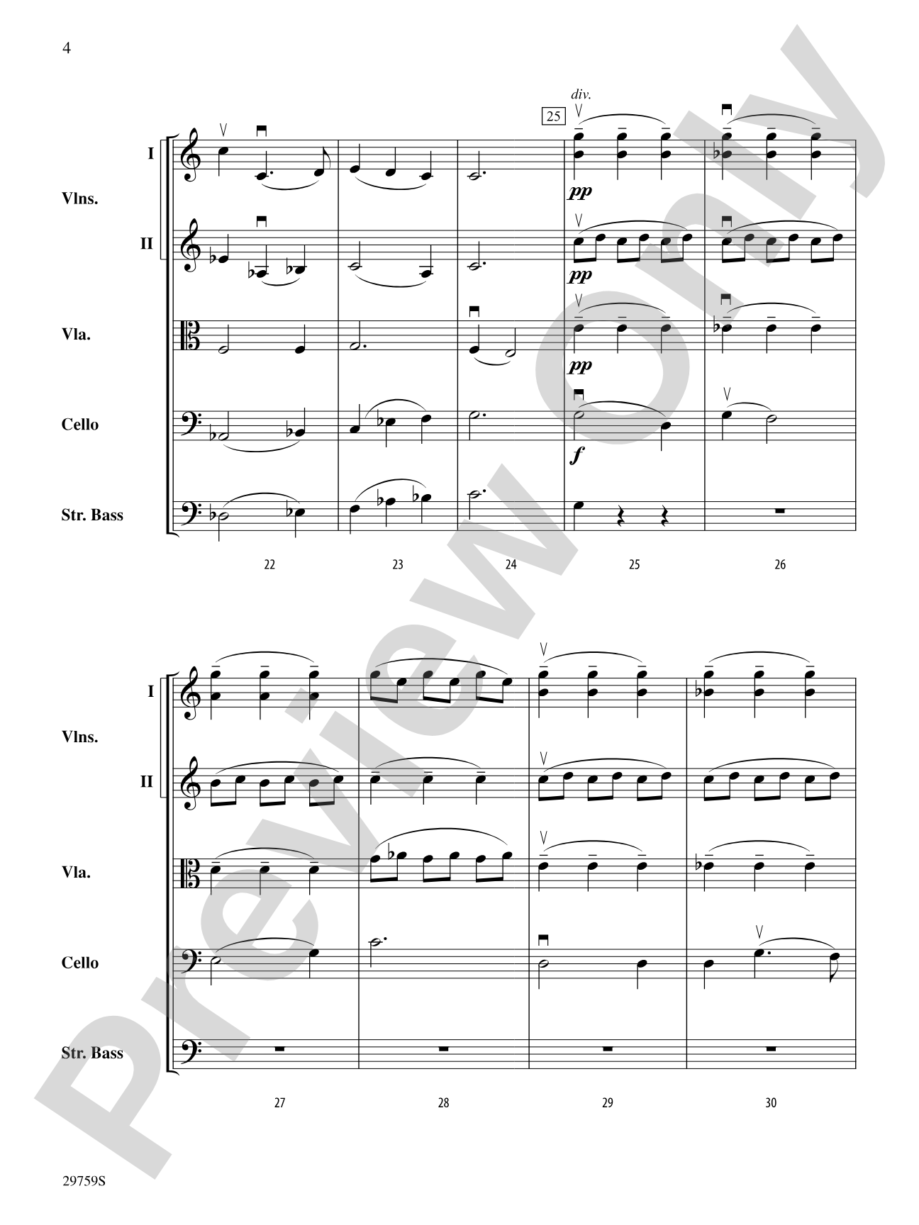 Slumber, My Darling: String Orchestra Conductor Score & Parts