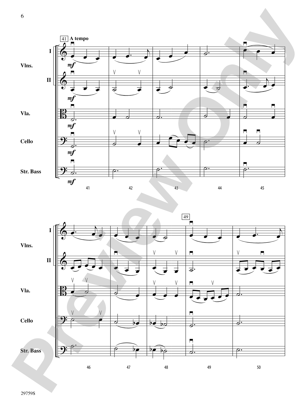 Slumber, My Darling: String Orchestra Conductor Score & Parts