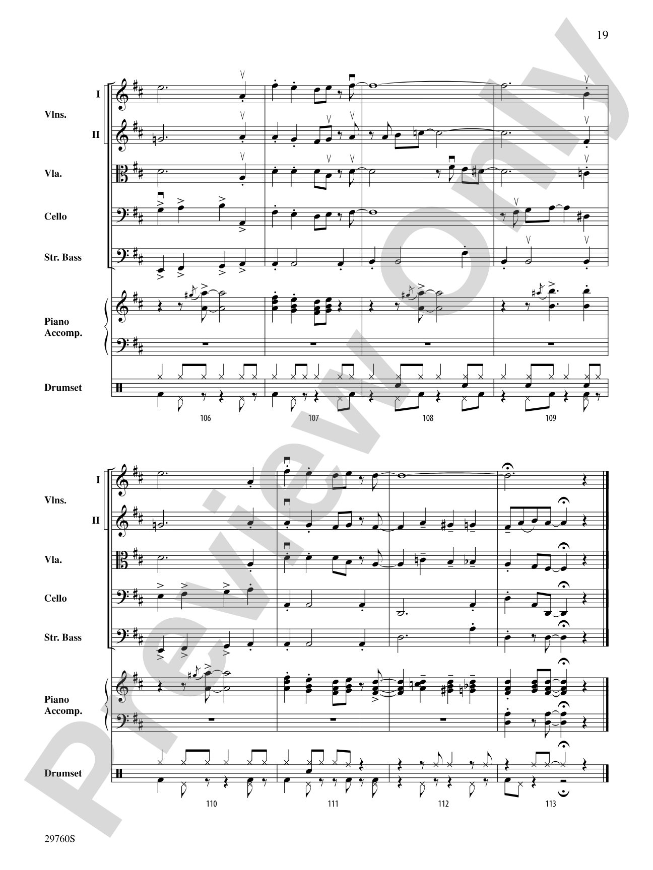 New Orleans Blues: String Orchestra Conductor Score & Parts