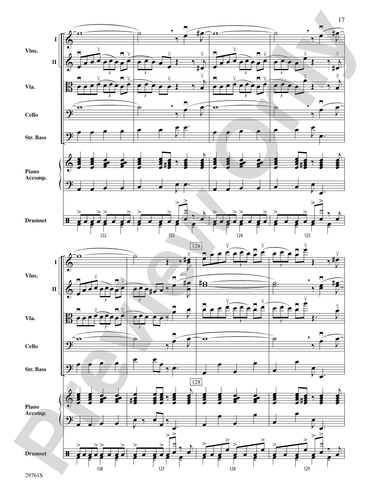 Sing, Sing, Sing (adapted from the stage show Barrage): String Orchestra Conductor Score & Parts