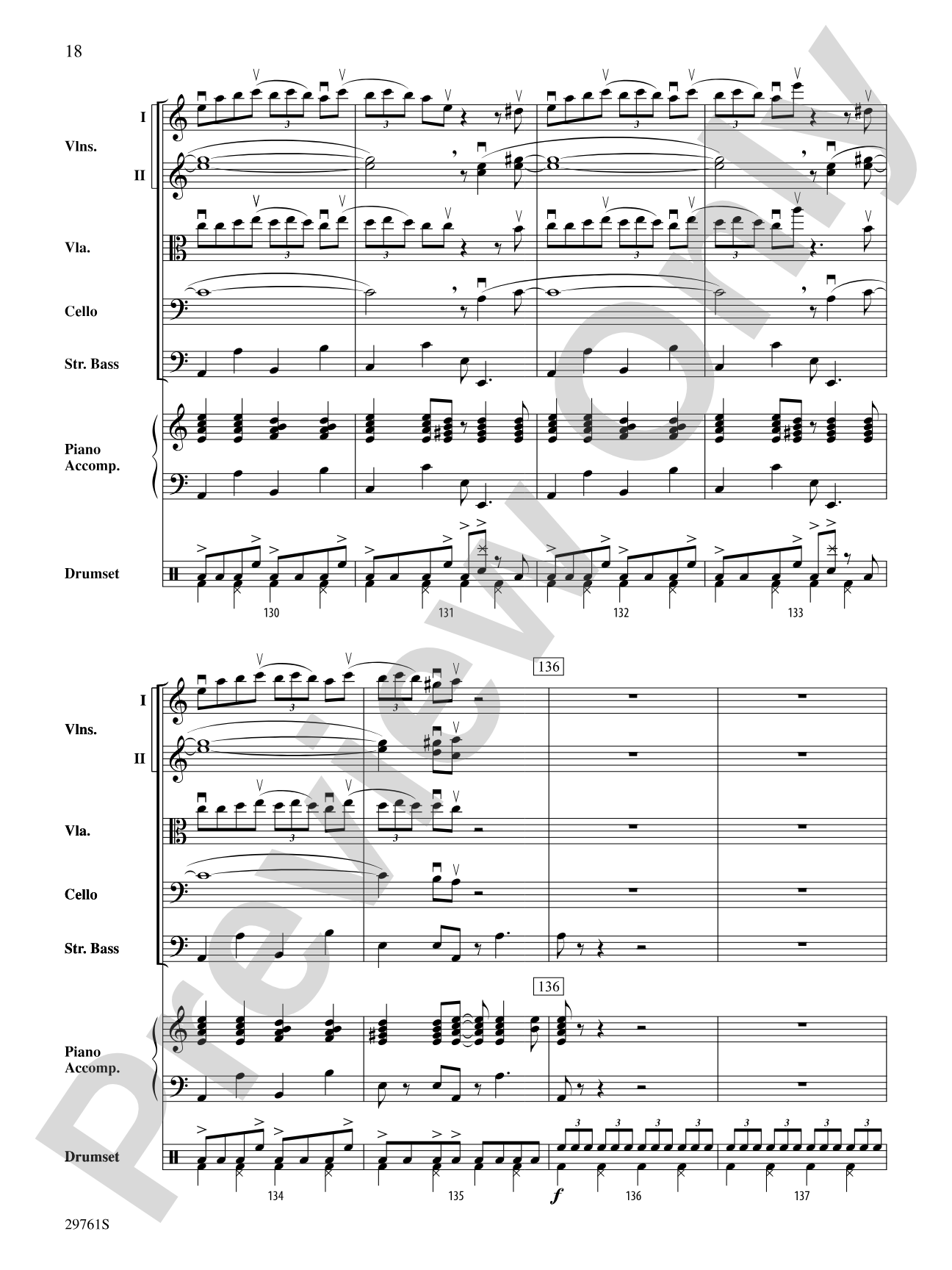 Sing, Sing, Sing (adapted from the stage show Barrage): String Orchestra Conductor Score & Parts