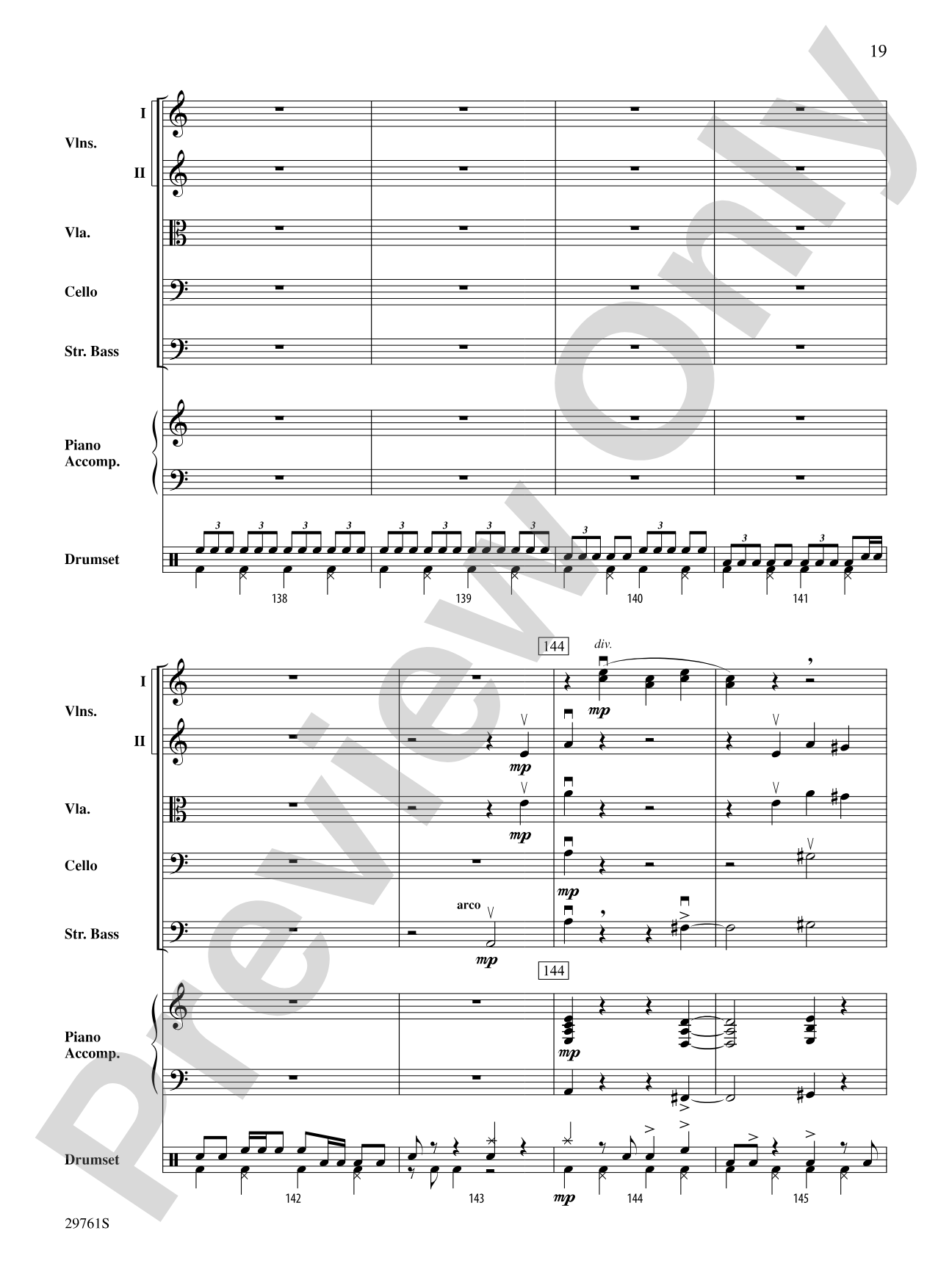 Sing, Sing, Sing (adapted from the stage show Barrage): String Orchestra Conductor Score & Parts