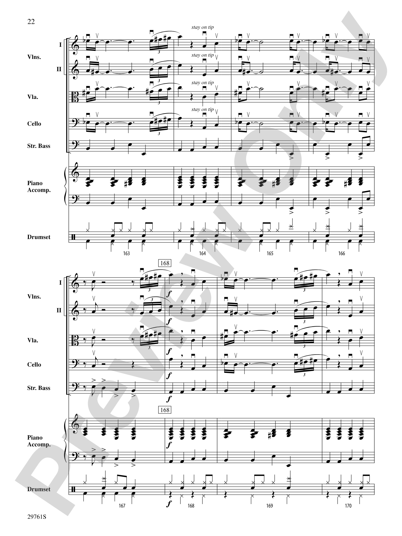 Sing, Sing, Sing (adapted from the stage show Barrage): String Orchestra Conductor Score & Parts