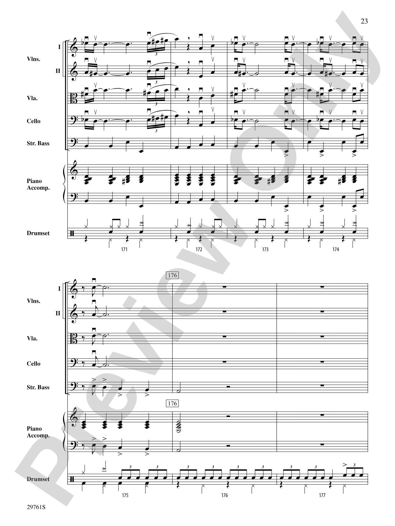 Sing, Sing, Sing (adapted from the stage show Barrage): String Orchestra Conductor Score & Parts