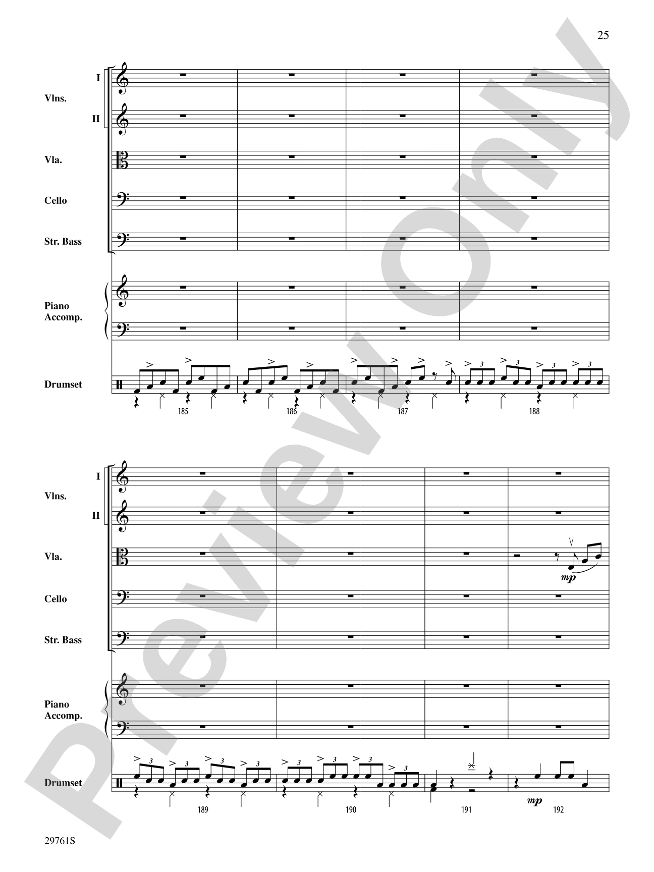 Sing, Sing, Sing (adapted from the stage show Barrage): String Orchestra Conductor Score & Parts
