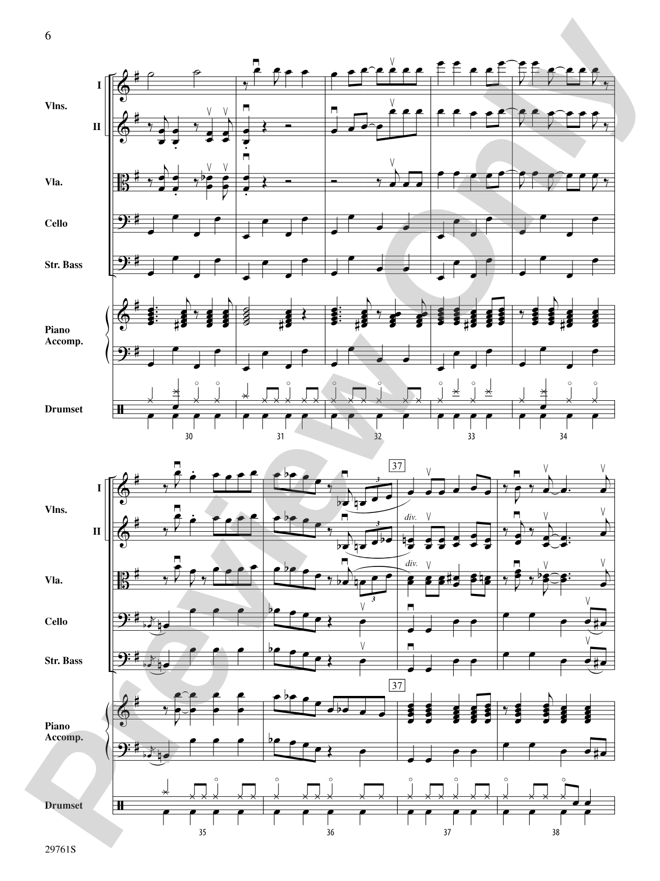 Sing, Sing, Sing (adapted from the stage show Barrage): String Orchestra Conductor Score & Parts
