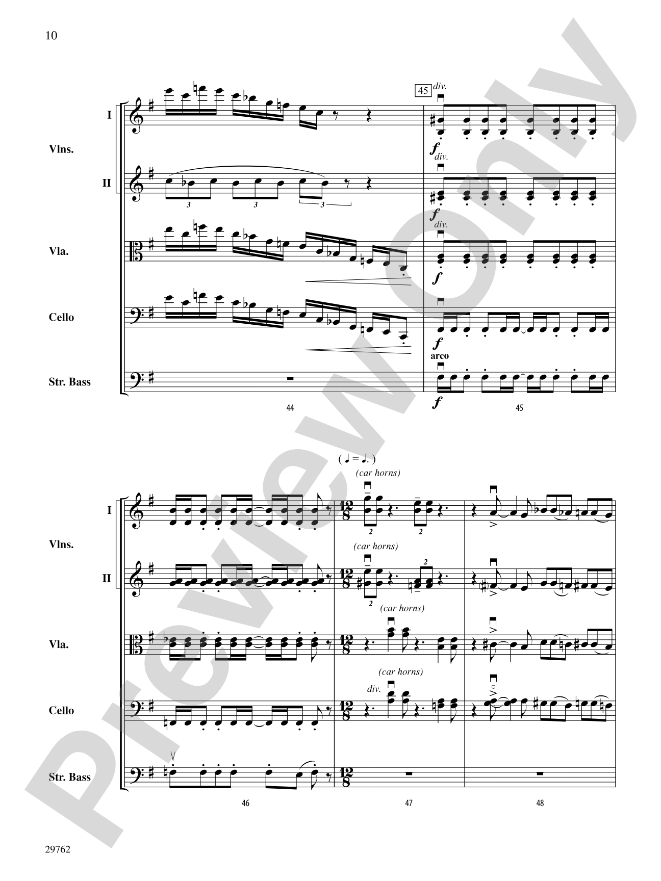 Steel City Strut: String Orchestra Conductor Score & Parts