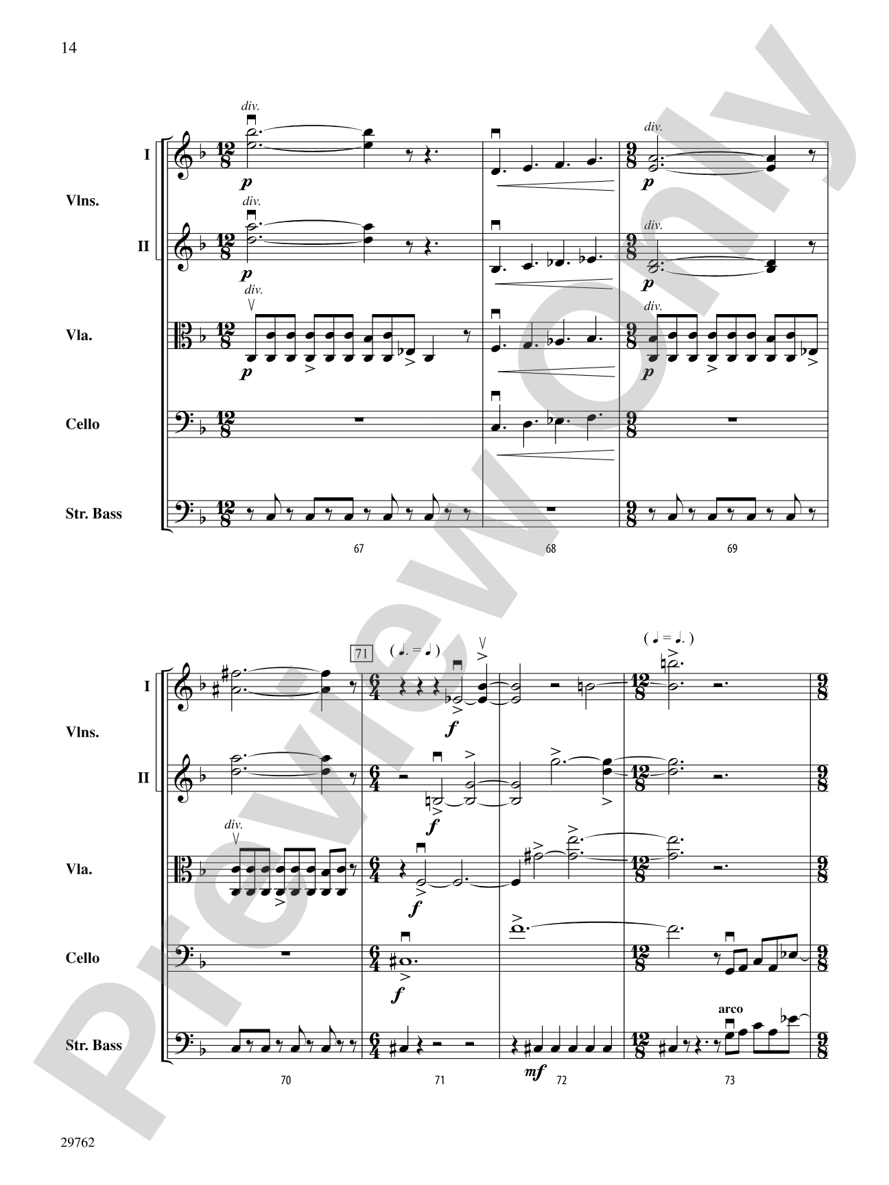 Steel City Strut: String Orchestra Conductor Score & Parts