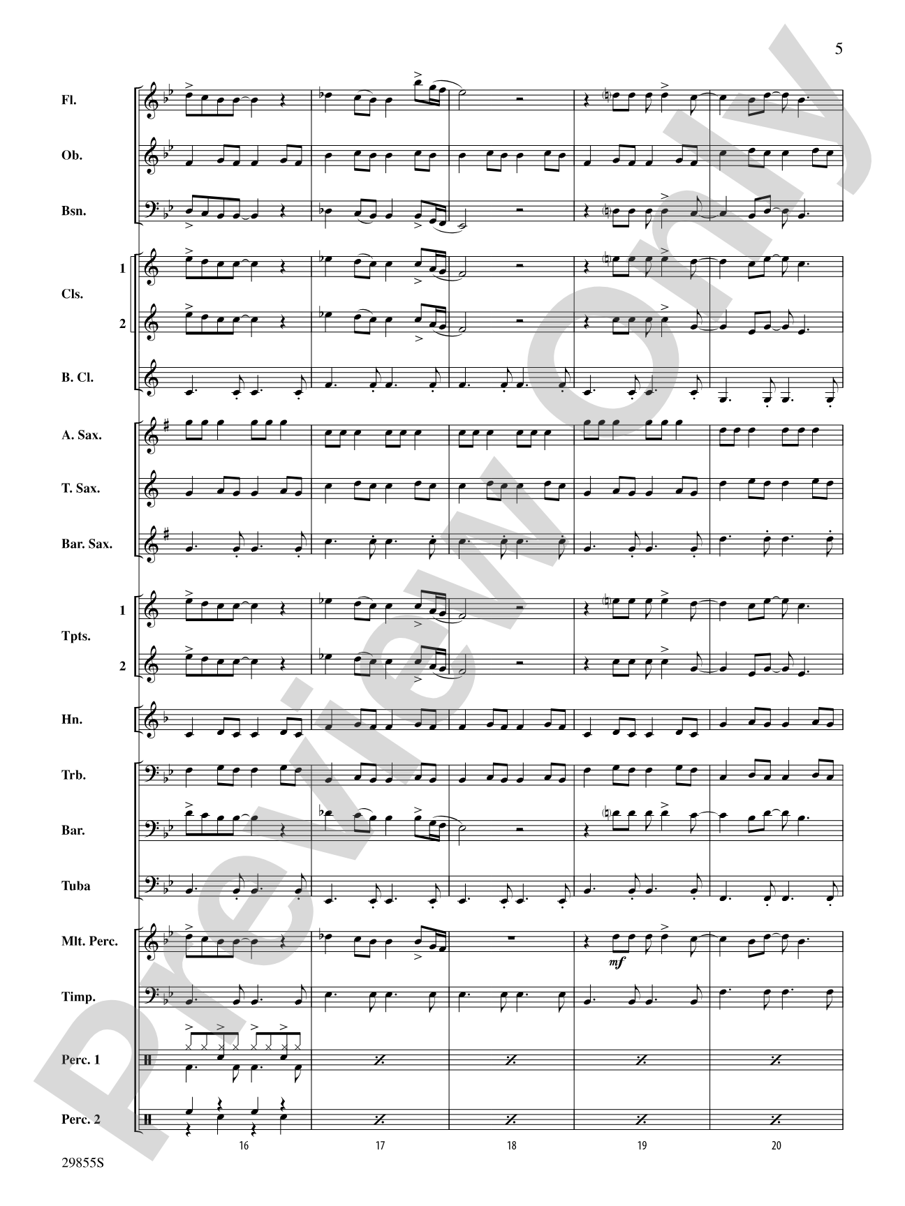 How Long: Concert Band Conductor Score & Parts
