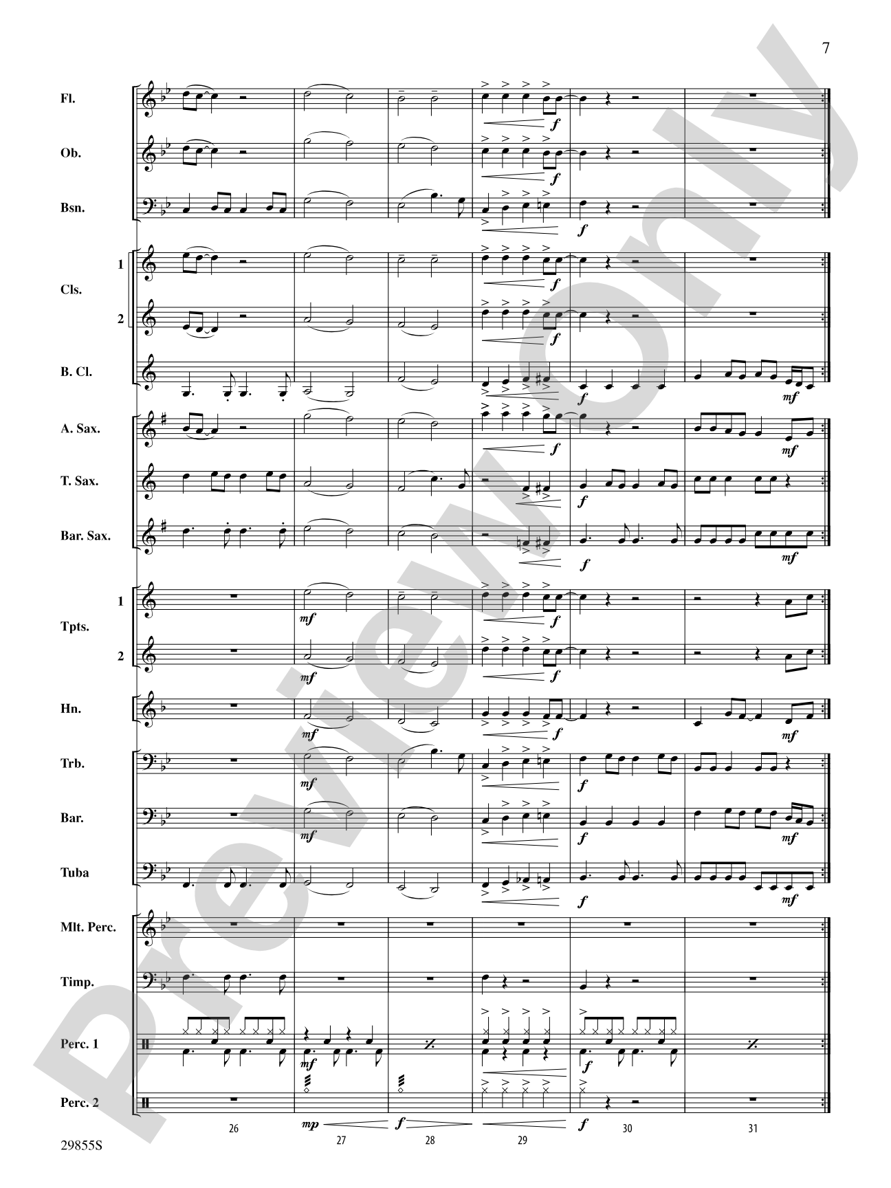 How Long: Concert Band Conductor Score & Parts
