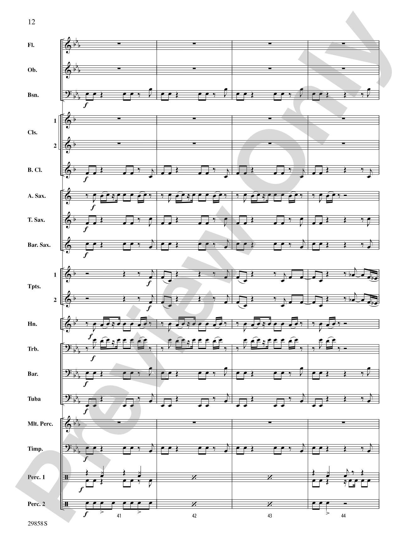 Clumsy (as recorded by Fergie on the album The Dutchess): Concert Band Conductor Score & Parts