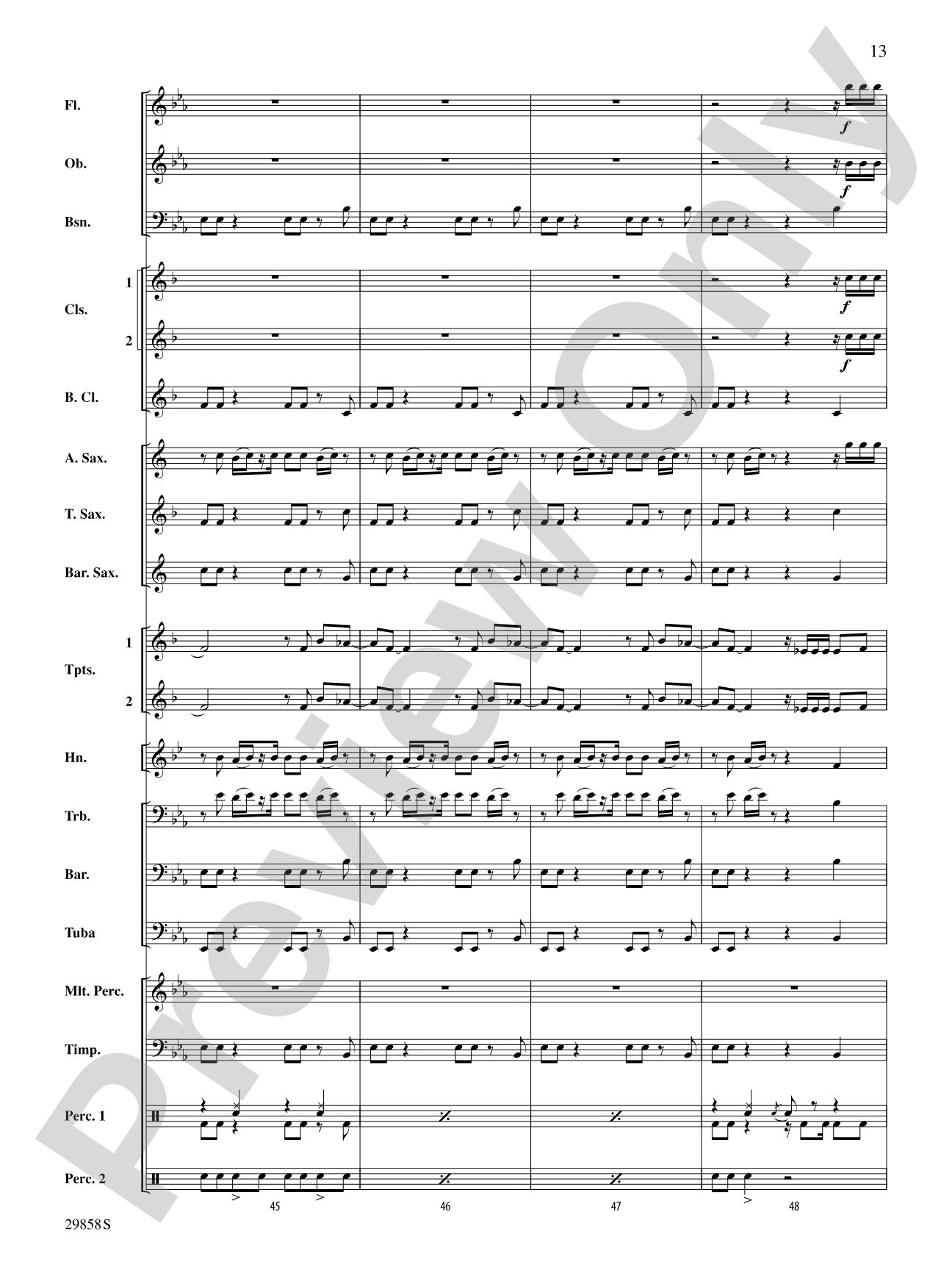 Clumsy (as recorded by Fergie on the album The Dutchess): Concert Band Conductor Score & Parts