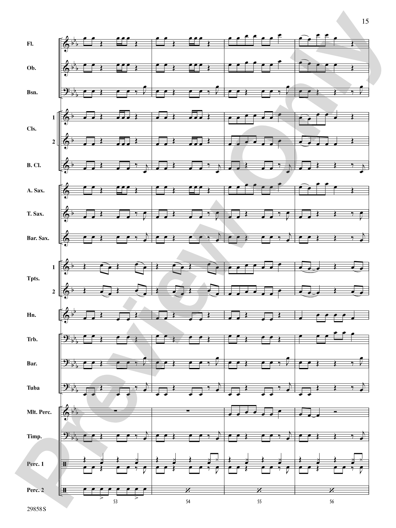 Clumsy (as recorded by Fergie on the album The Dutchess): Concert Band Conductor Score & Parts