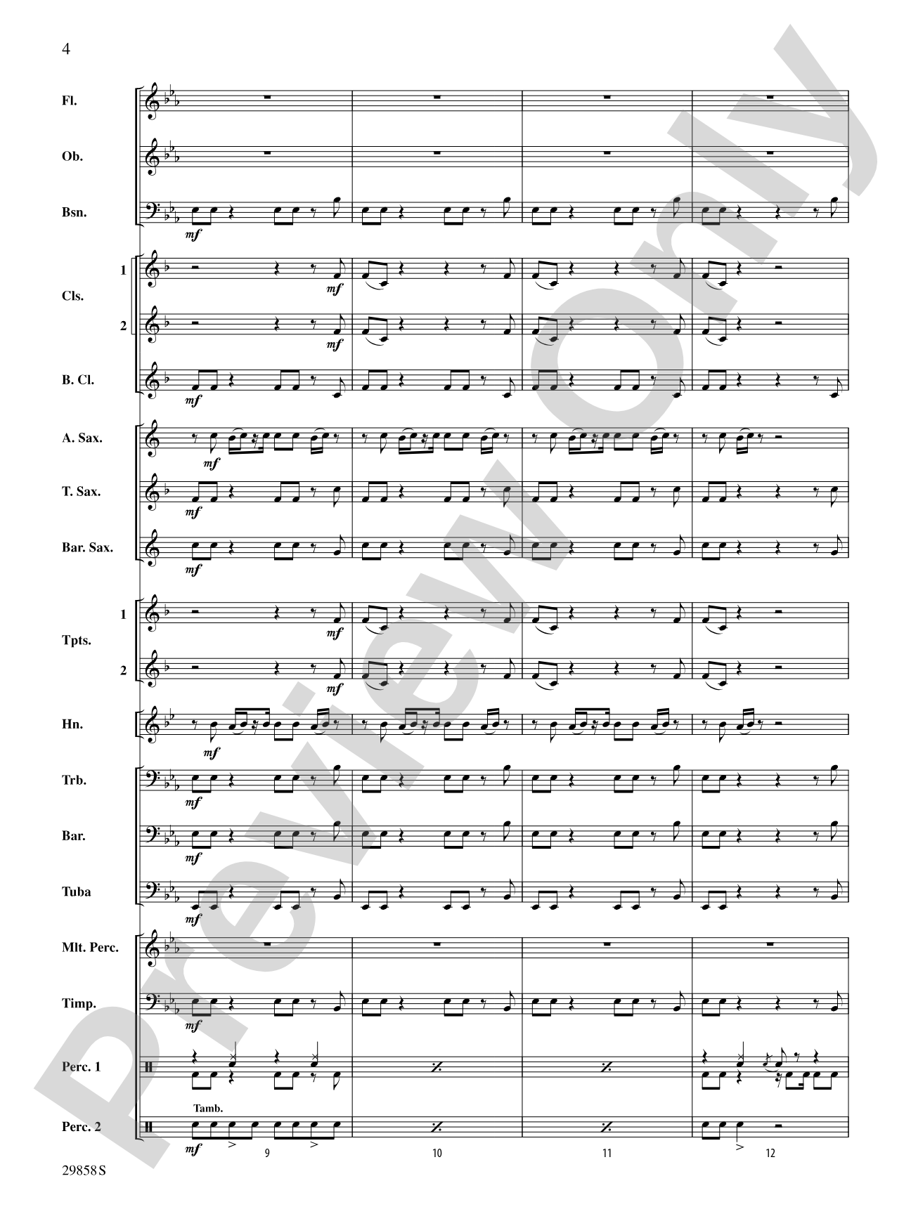 Clumsy (as recorded by Fergie on the album The Dutchess): Concert Band Conductor Score & Parts