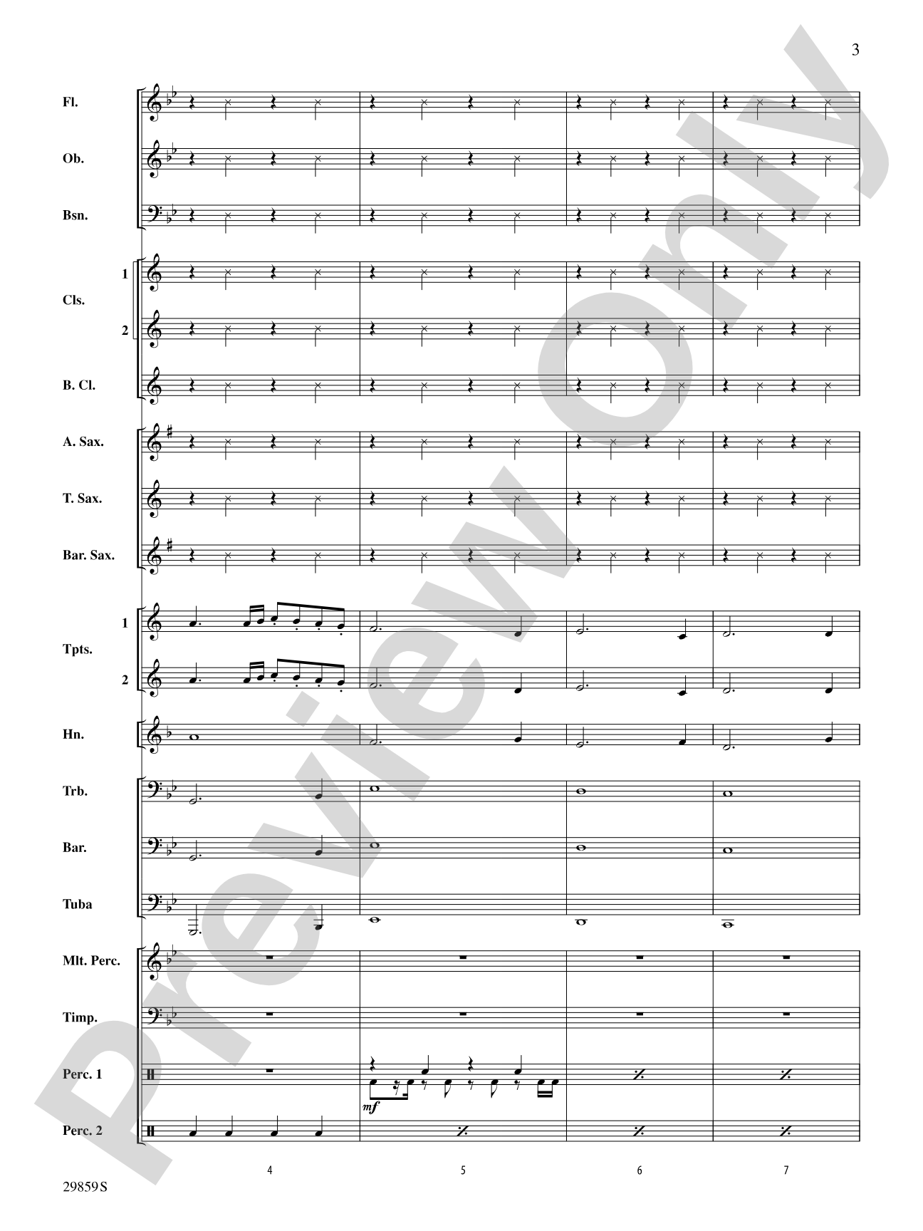 4 Minutes: Concert Band Conductor Score & Parts