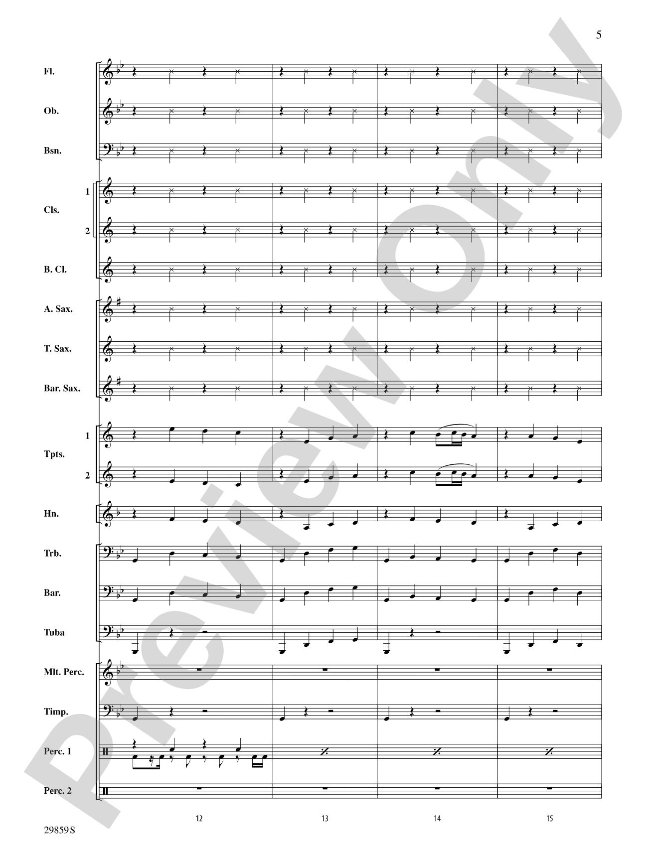 4 Minutes: Concert Band Conductor Score & Parts