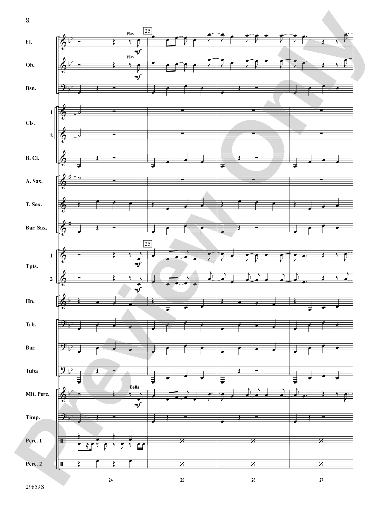 4 Minutes: Concert Band Conductor Score & Parts