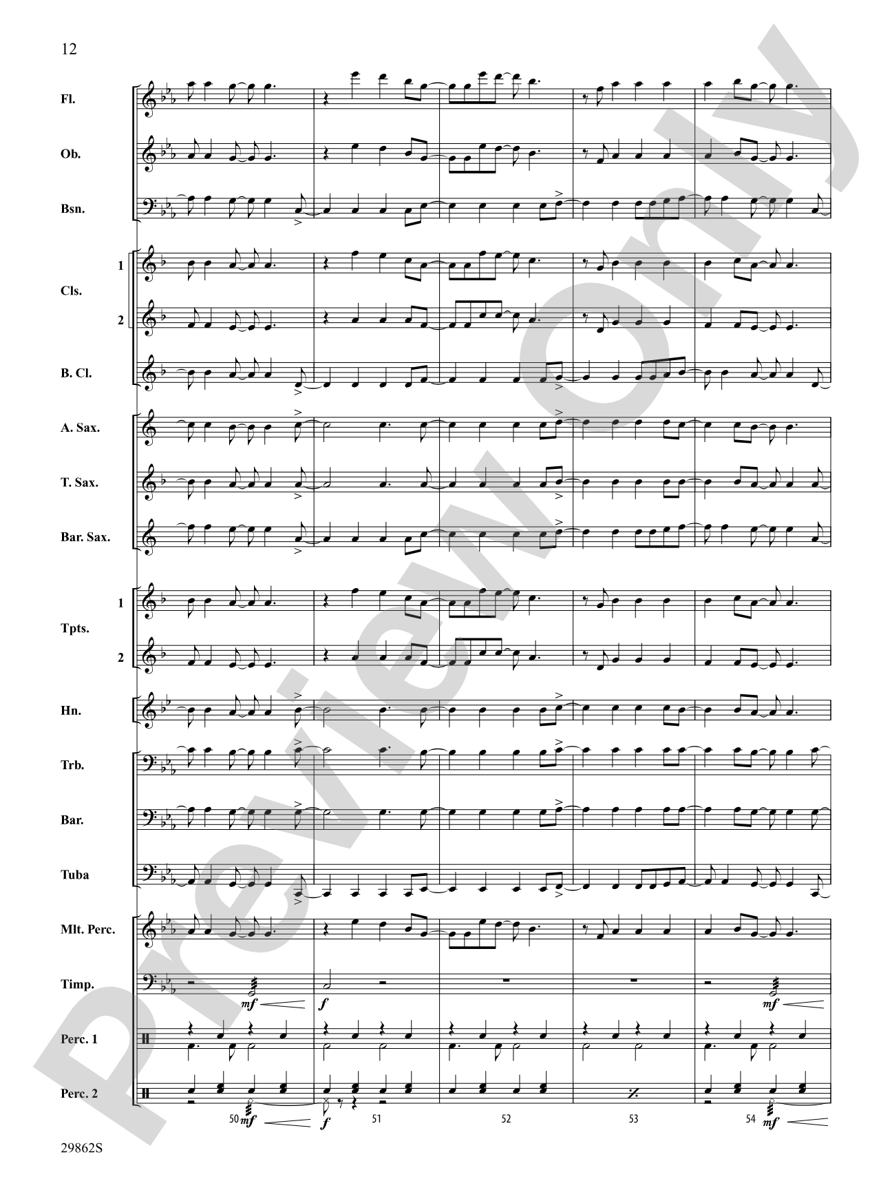 I Kissed a Girl: Concert Band Conductor Score & Parts
