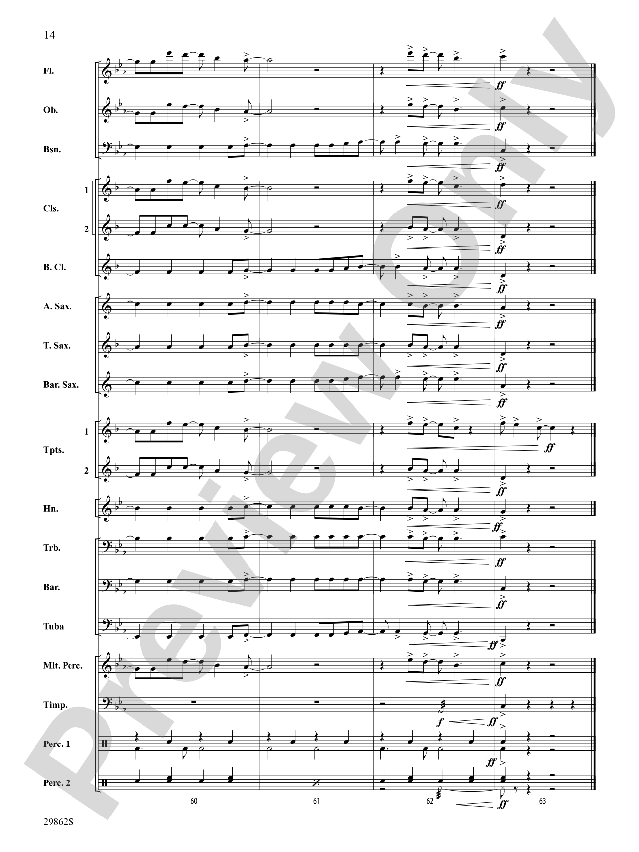 I Kissed a Girl: Concert Band Conductor Score & Parts