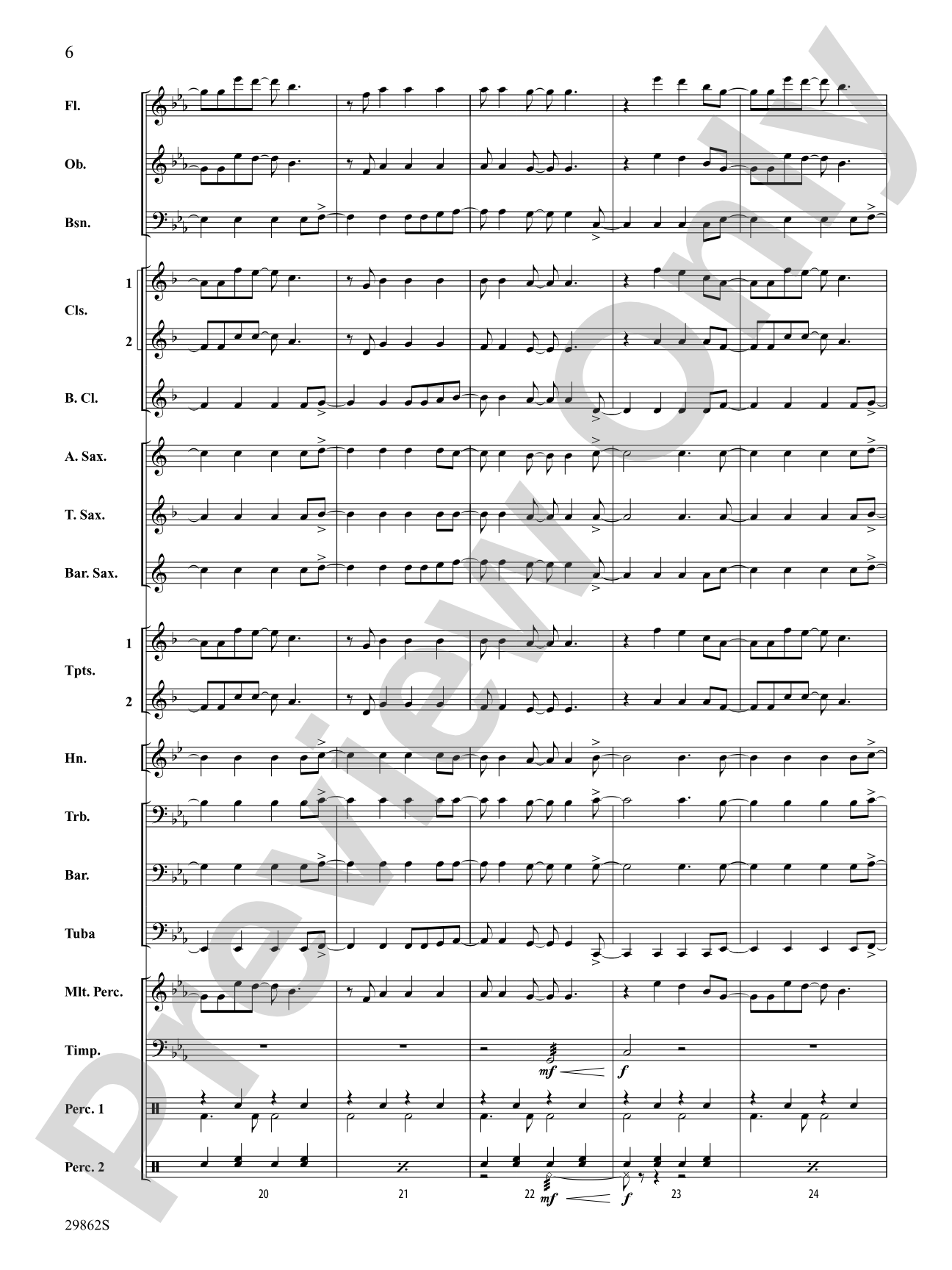 I Kissed a Girl: Concert Band Conductor Score & Parts