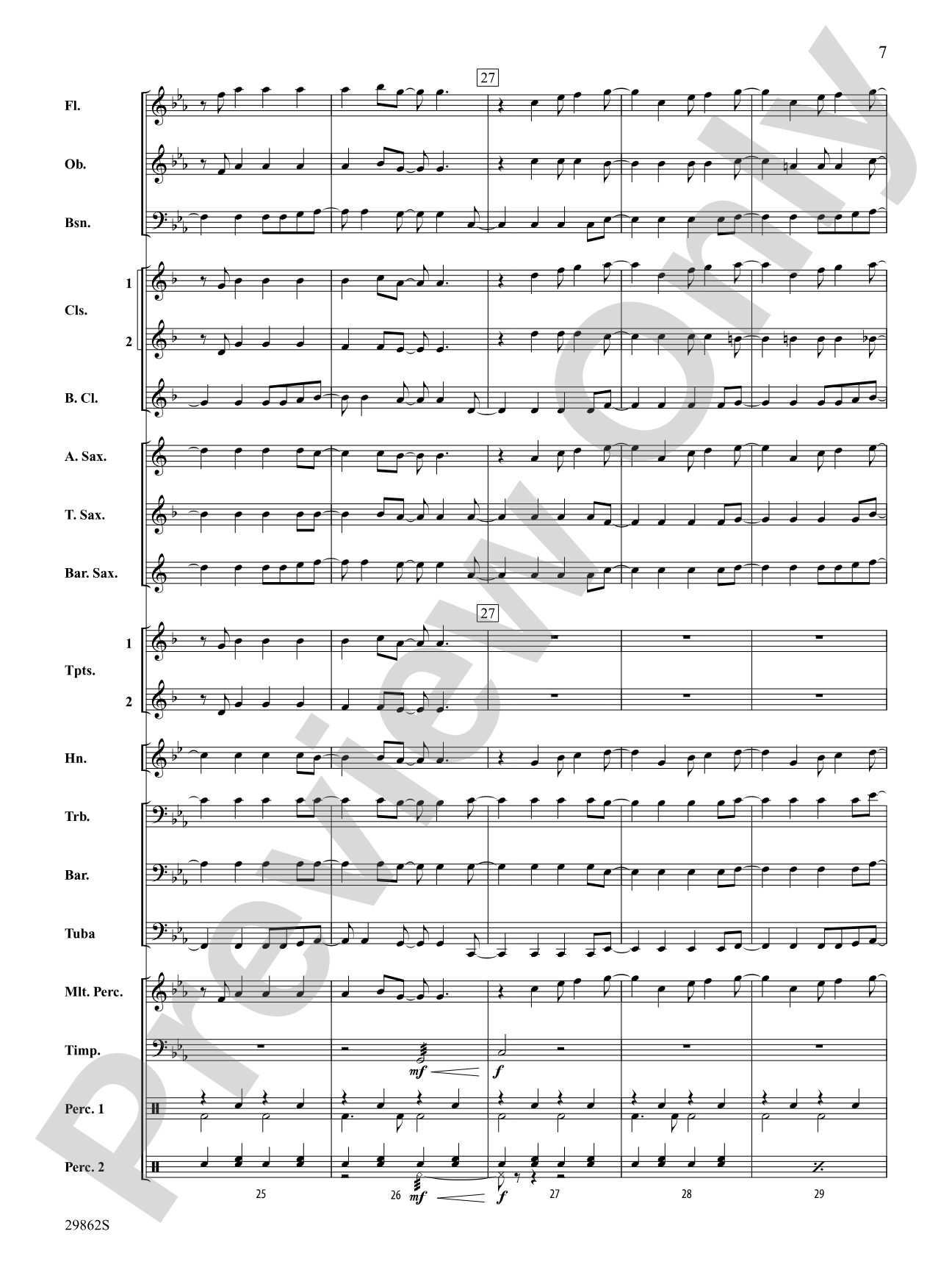 I Kissed a Girl: Concert Band Conductor Score & Parts
