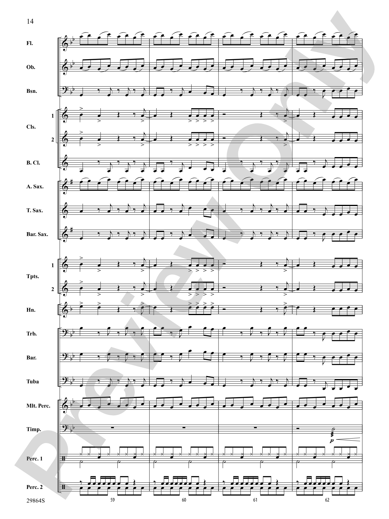 Give It 2 Me: Concert Band Conductor Score & Parts