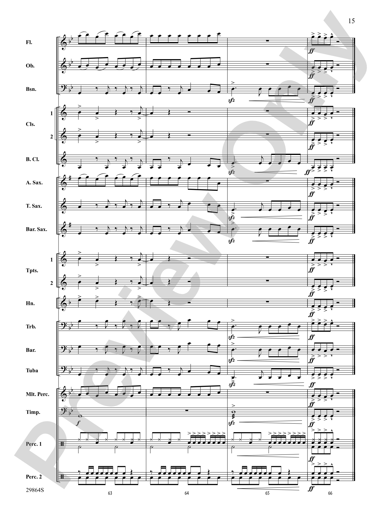 Give It 2 Me: Concert Band Conductor Score & Parts