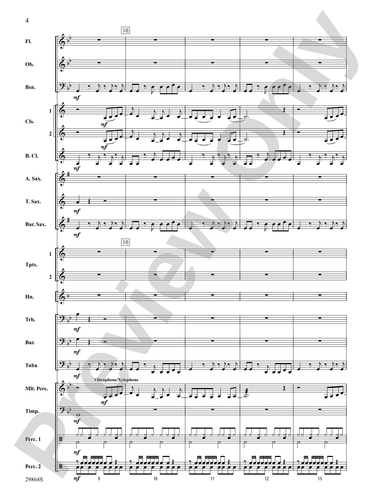 Give It 2 Me: Concert Band Conductor Score & Parts