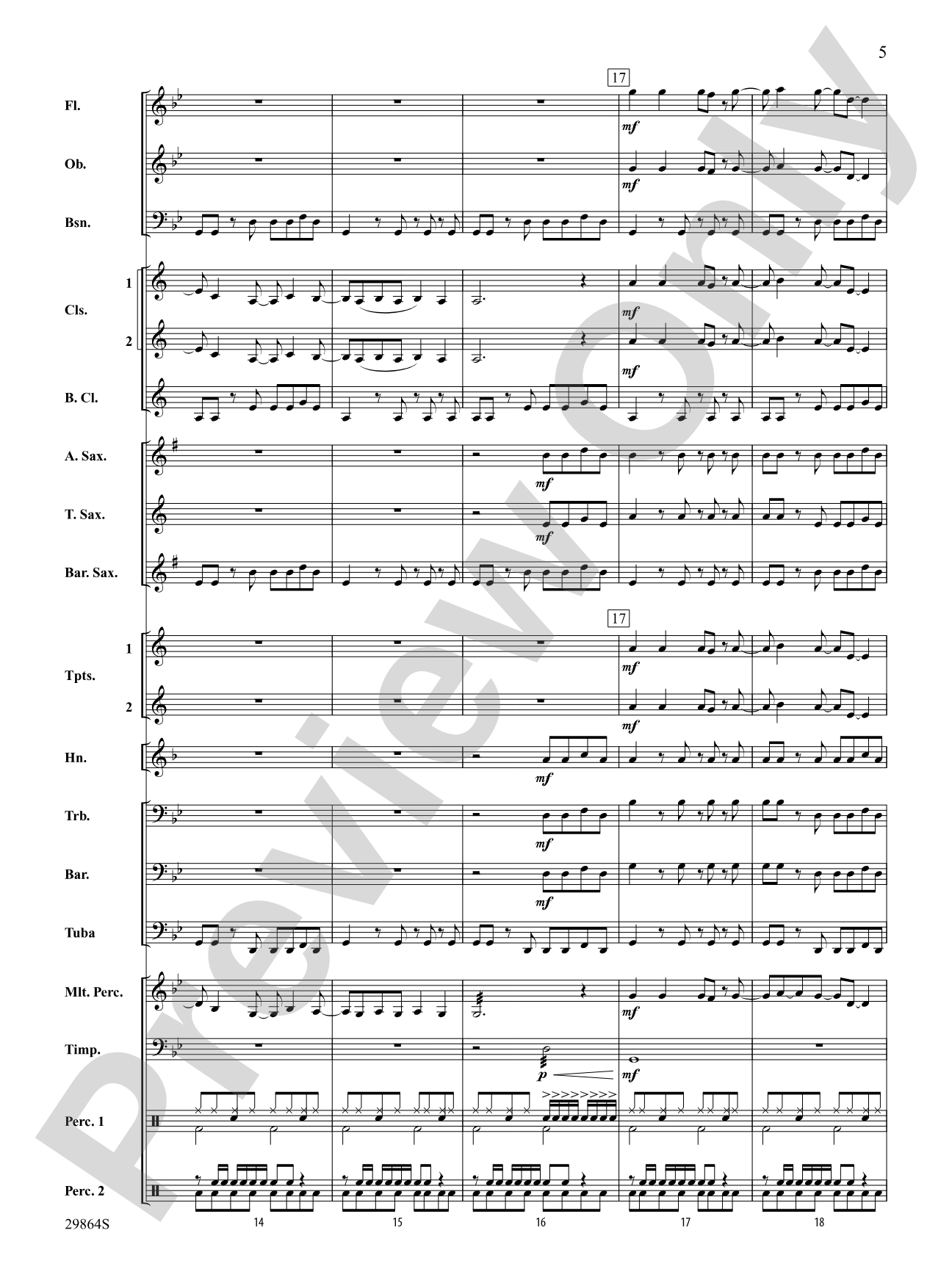 Give It 2 Me: Concert Band Conductor Score & Parts