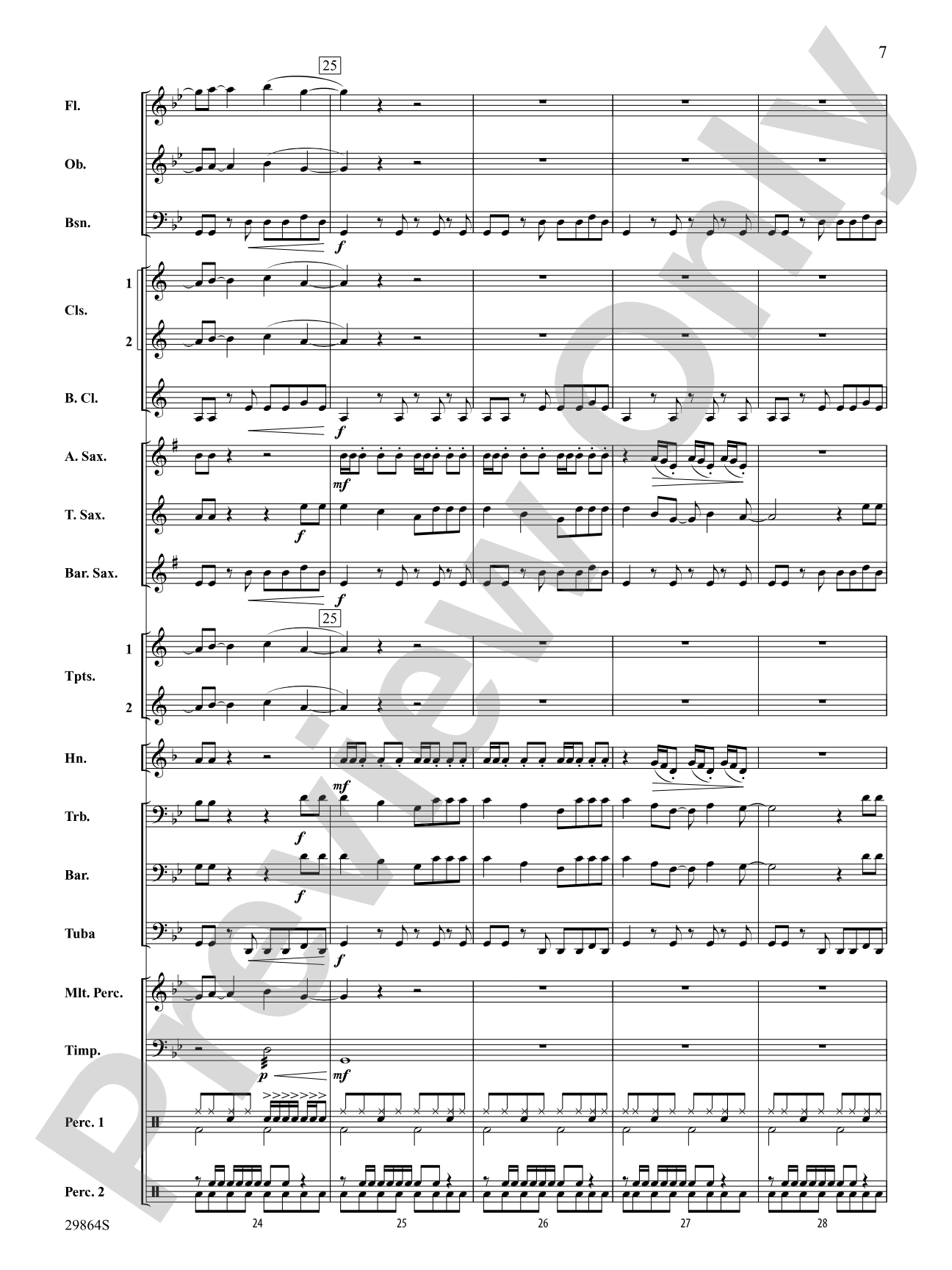 Give It 2 Me: Concert Band Conductor Score & Parts