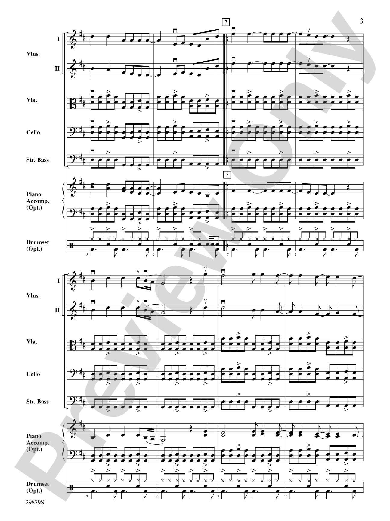 How Long: String Orchestra Conductor Score & Parts