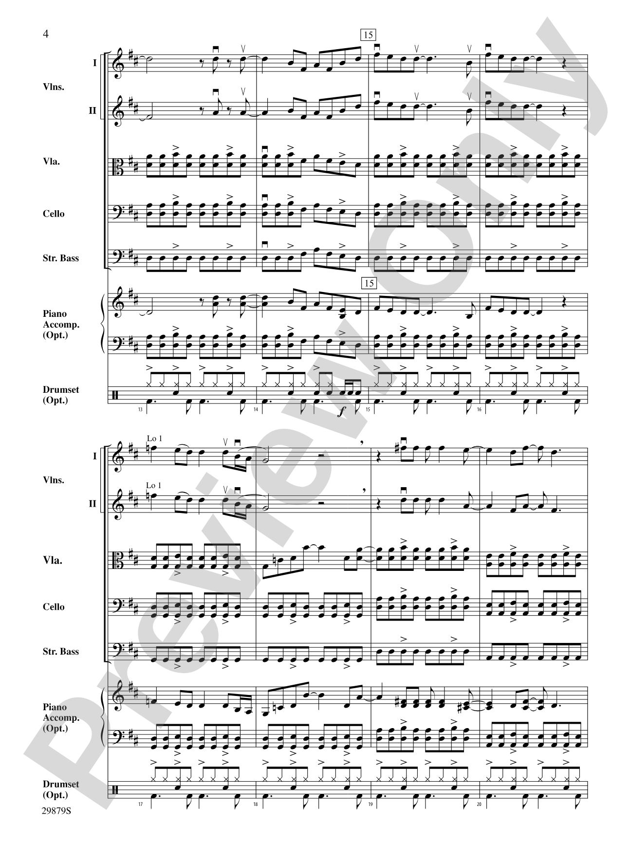 How Long: String Orchestra Conductor Score & Parts