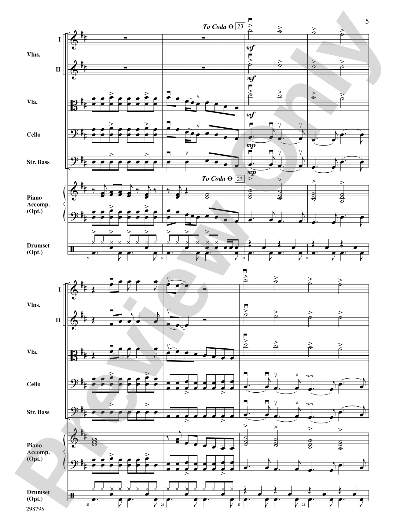 How Long: String Orchestra Conductor Score & Parts