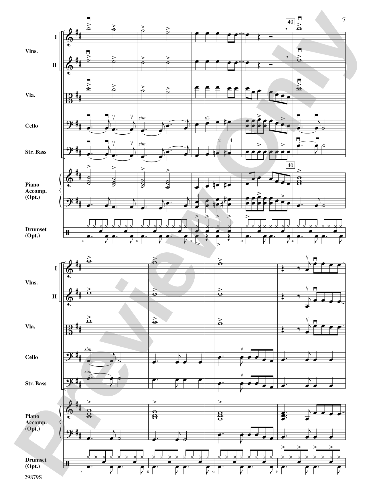 How Long: String Orchestra Conductor Score & Parts