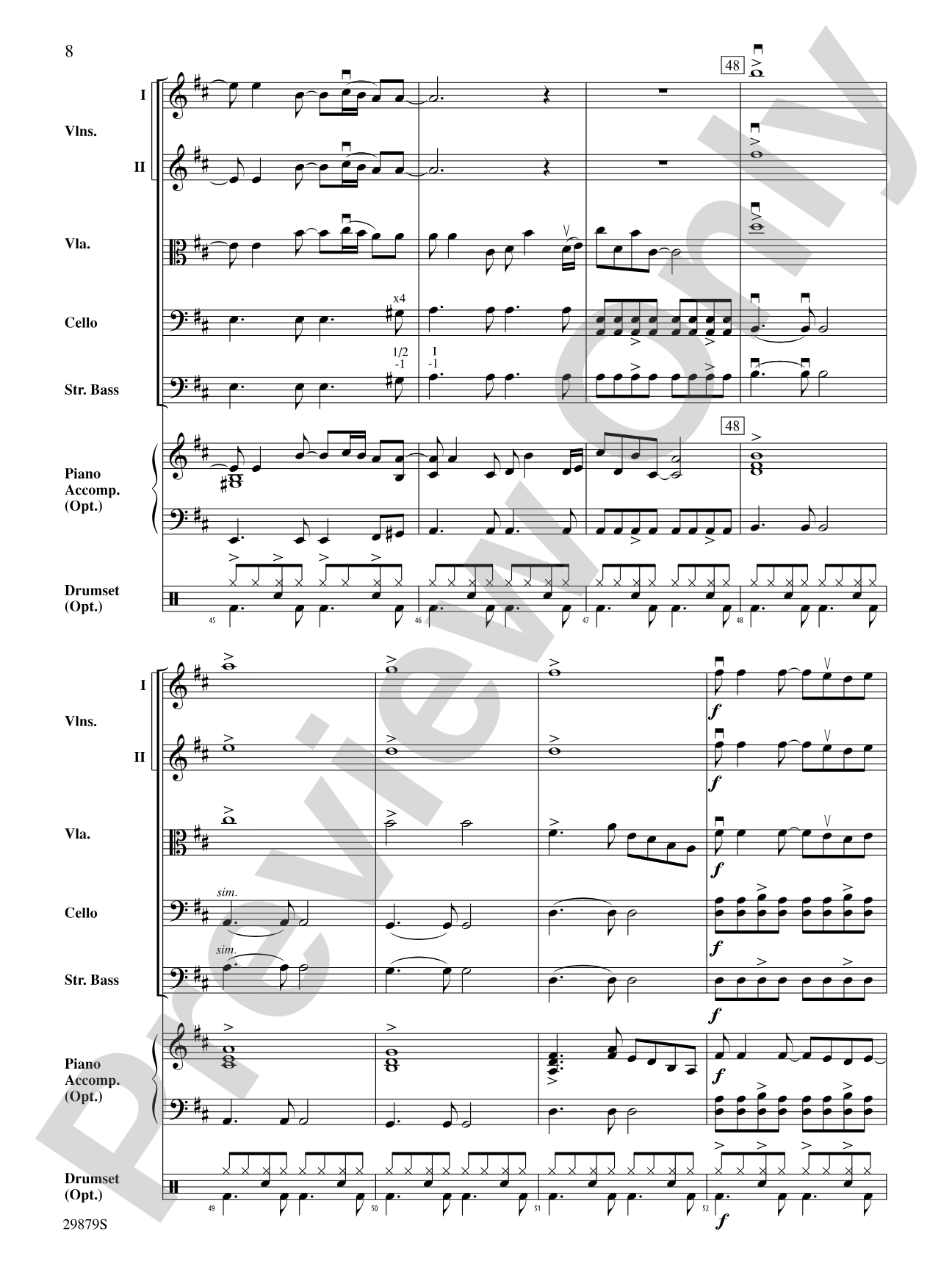 How Long: String Orchestra Conductor Score & Parts