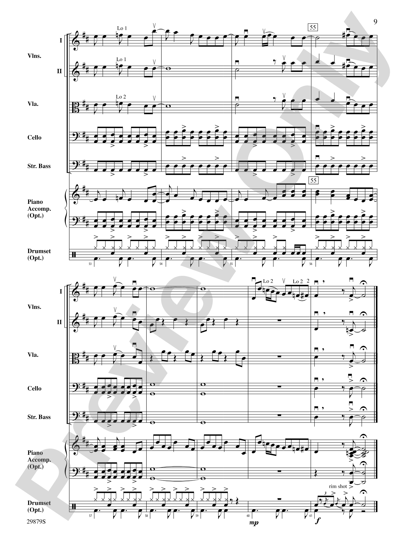 How Long: String Orchestra Conductor Score & Parts