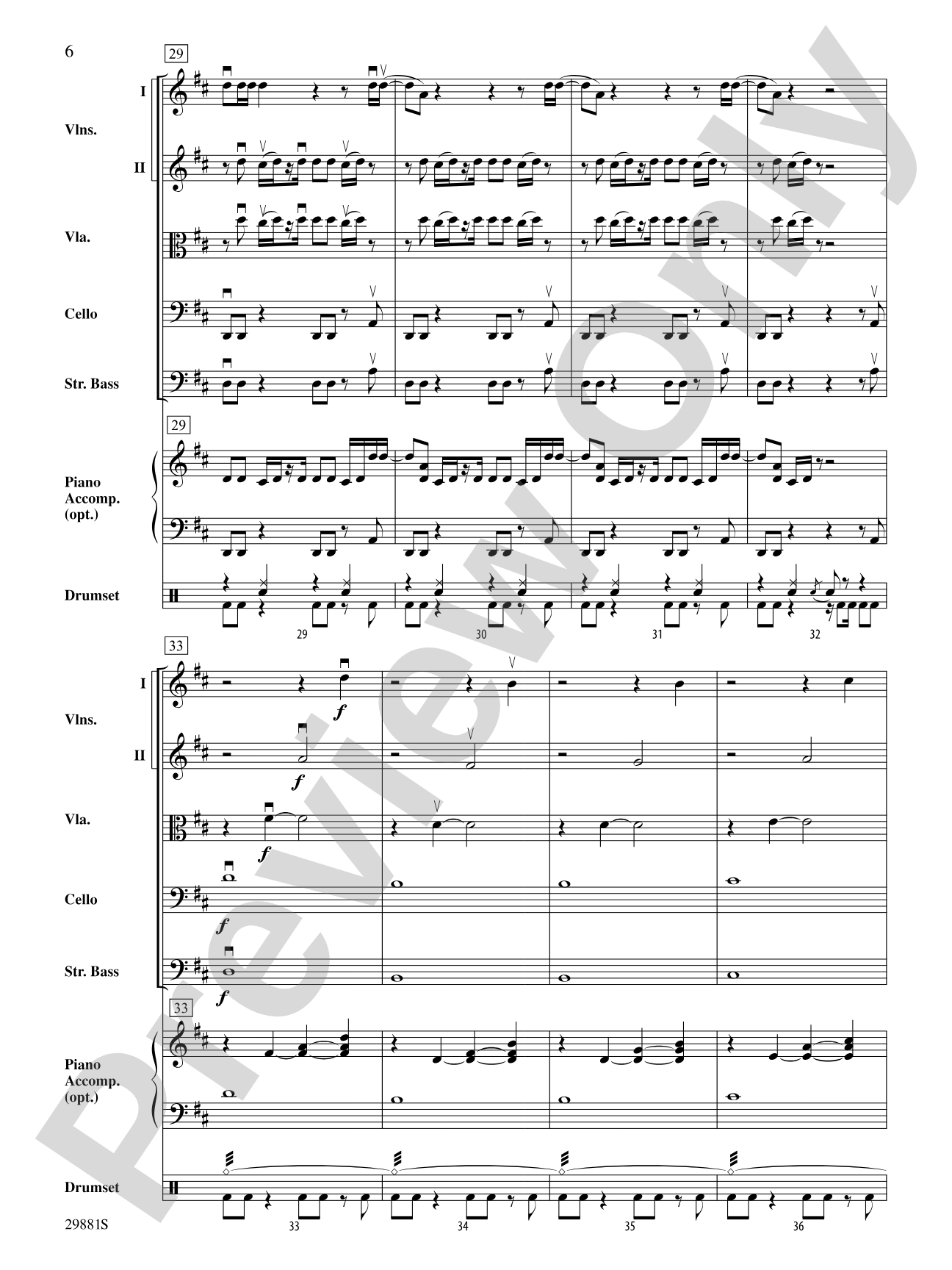Clumsy (as recorded by Fergie on the album The Dutchess): String Orchestra Conductor Score & Parts
