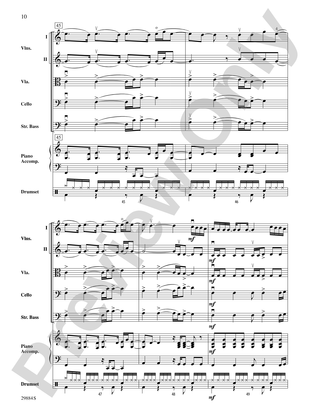 Crush: String Orchestra Conductor Score & Parts