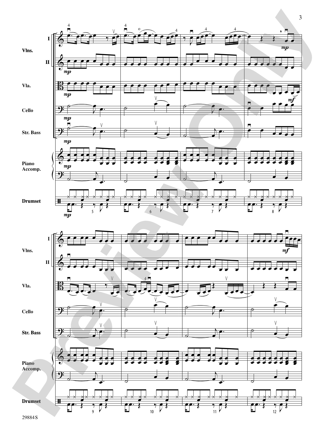 Crush: String Orchestra Conductor Score & Parts