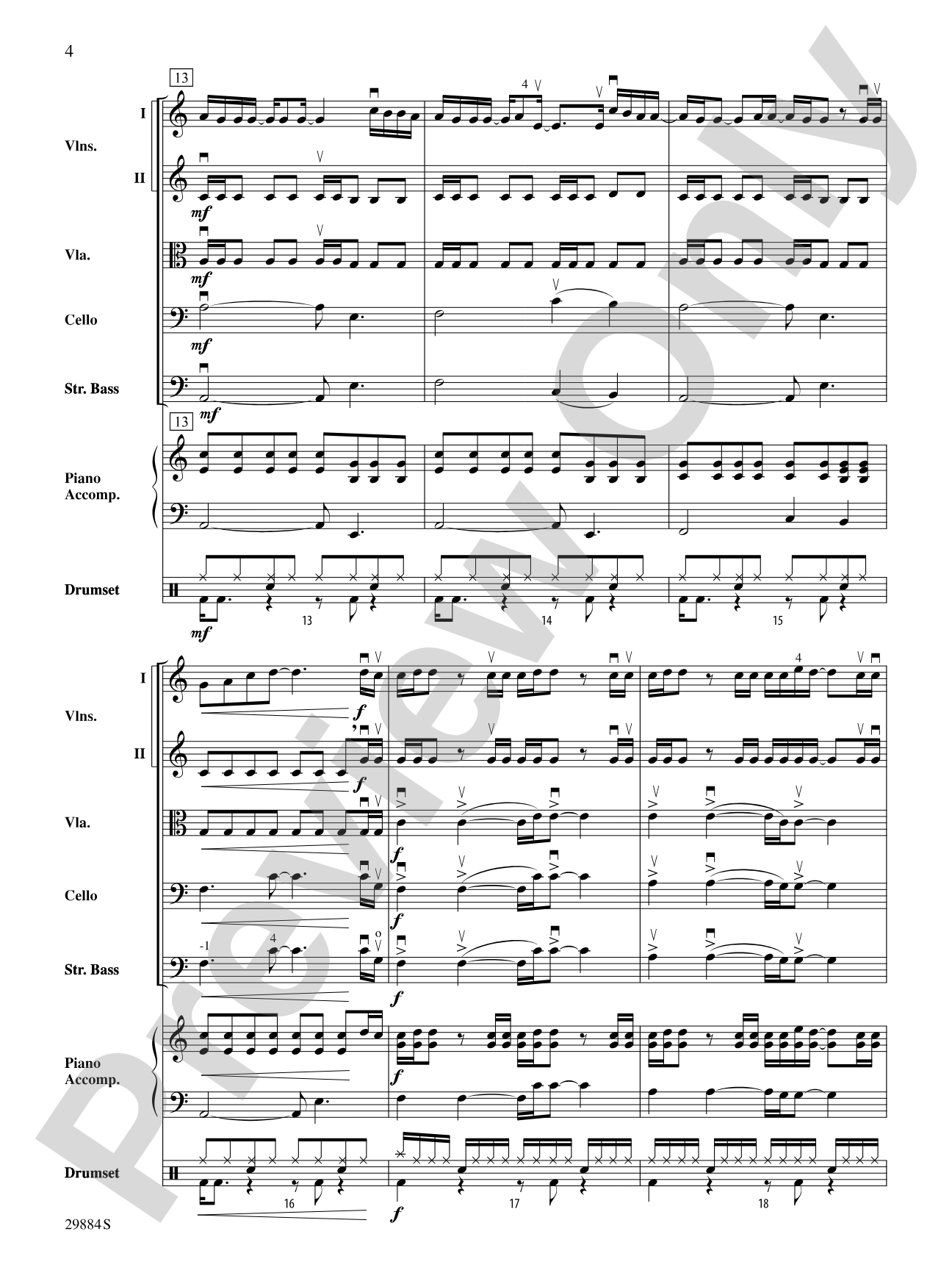Crush: String Orchestra Conductor Score & Parts