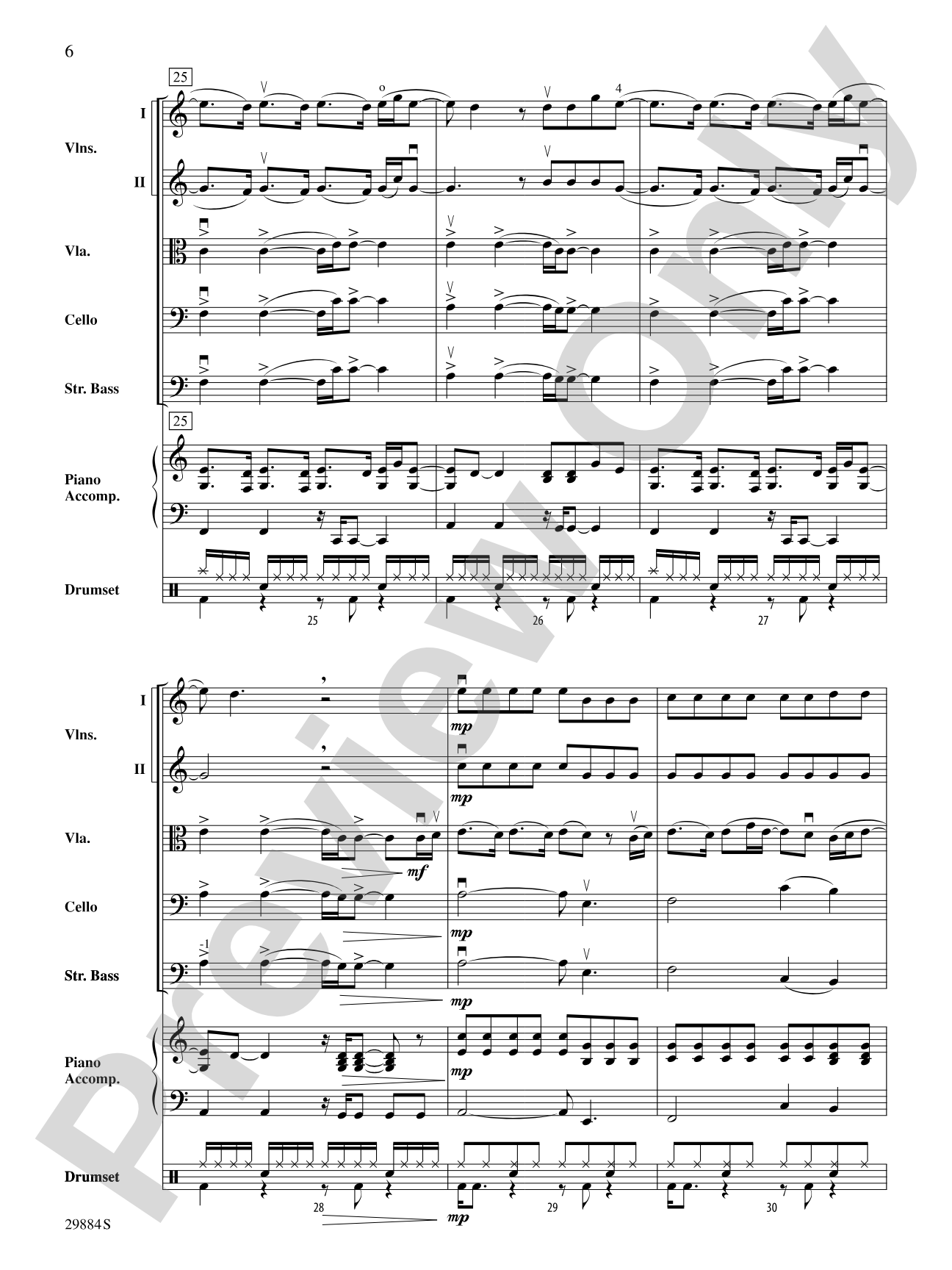 Crush: String Orchestra Conductor Score & Parts