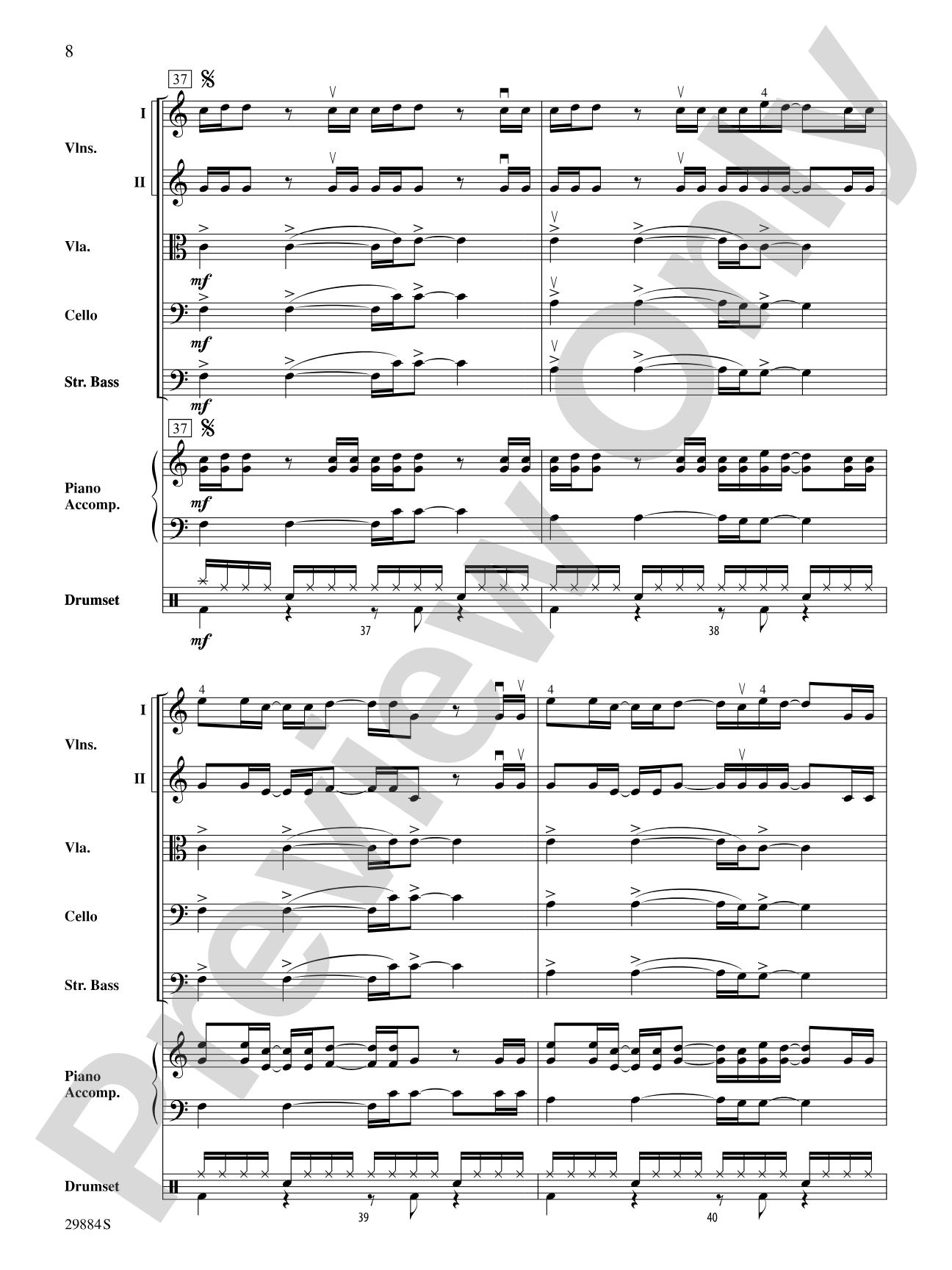 Crush: String Orchestra Conductor Score & Parts