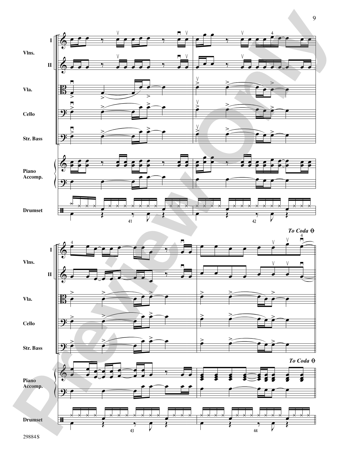 Crush: String Orchestra Conductor Score & Parts