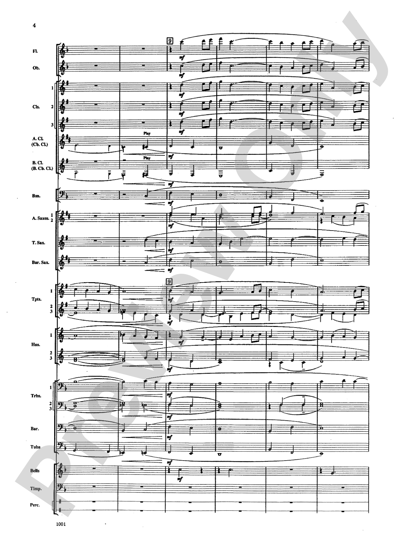 Ballad for Peace: Concert Band Conductor Score & Parts