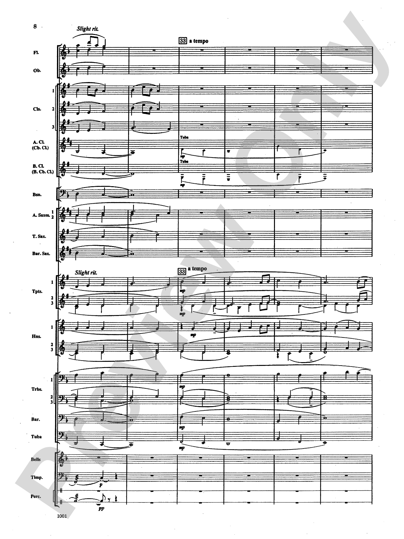 Ballad for Peace: Concert Band Conductor Score & Parts