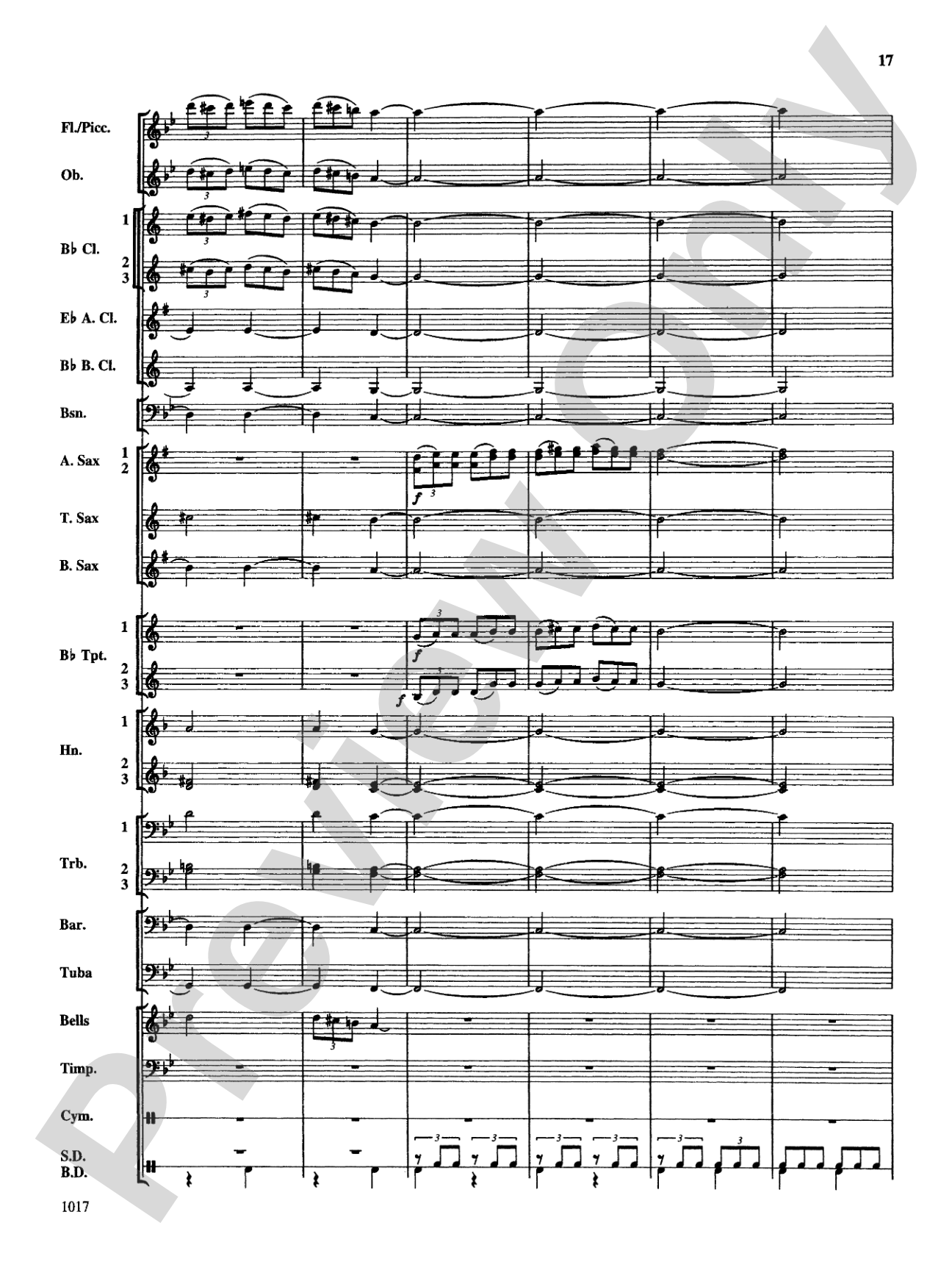 March with Fanfares: Concert Band Conductor Score & Parts