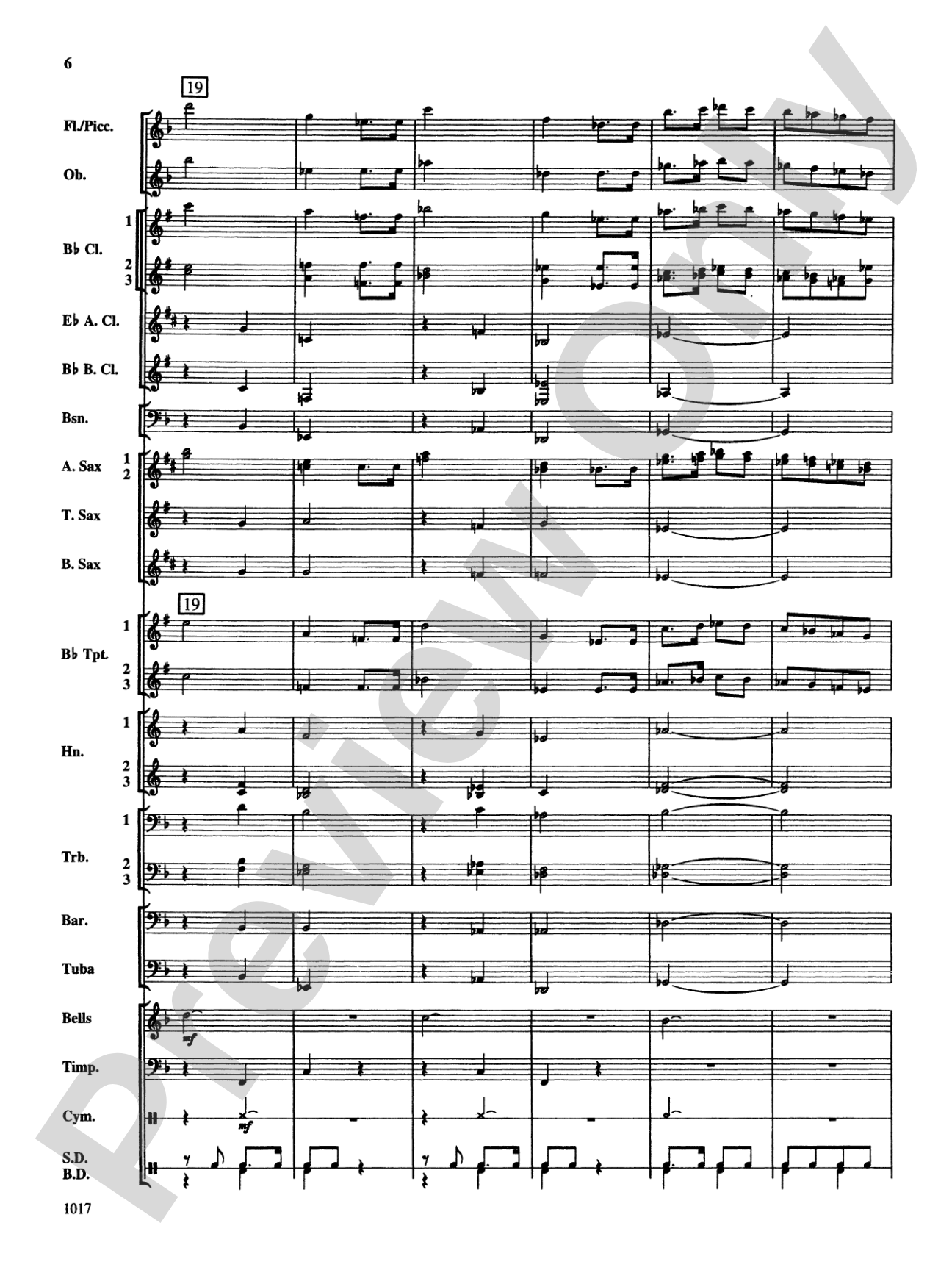 March with Fanfares: Concert Band Conductor Score & Parts