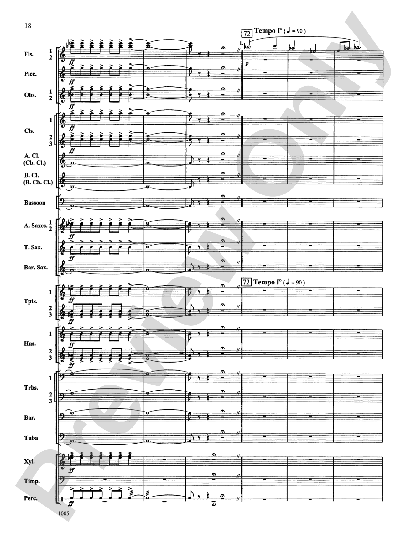 Reverence for Life: Concert Band Conductor Score & Parts